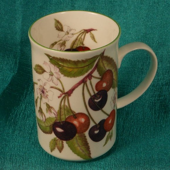 colorful floral coffee mug. St. George, made in England - Picture 1 of 6